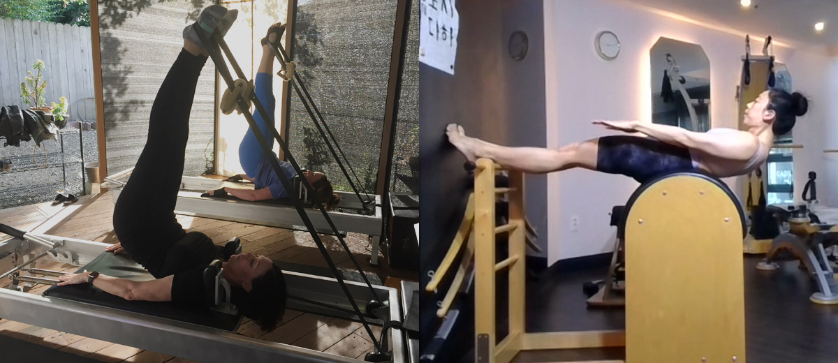 Pilates Reformer Private Class Zoom Leather Barrel – DARIEN GOLD – PILATES EXPERT