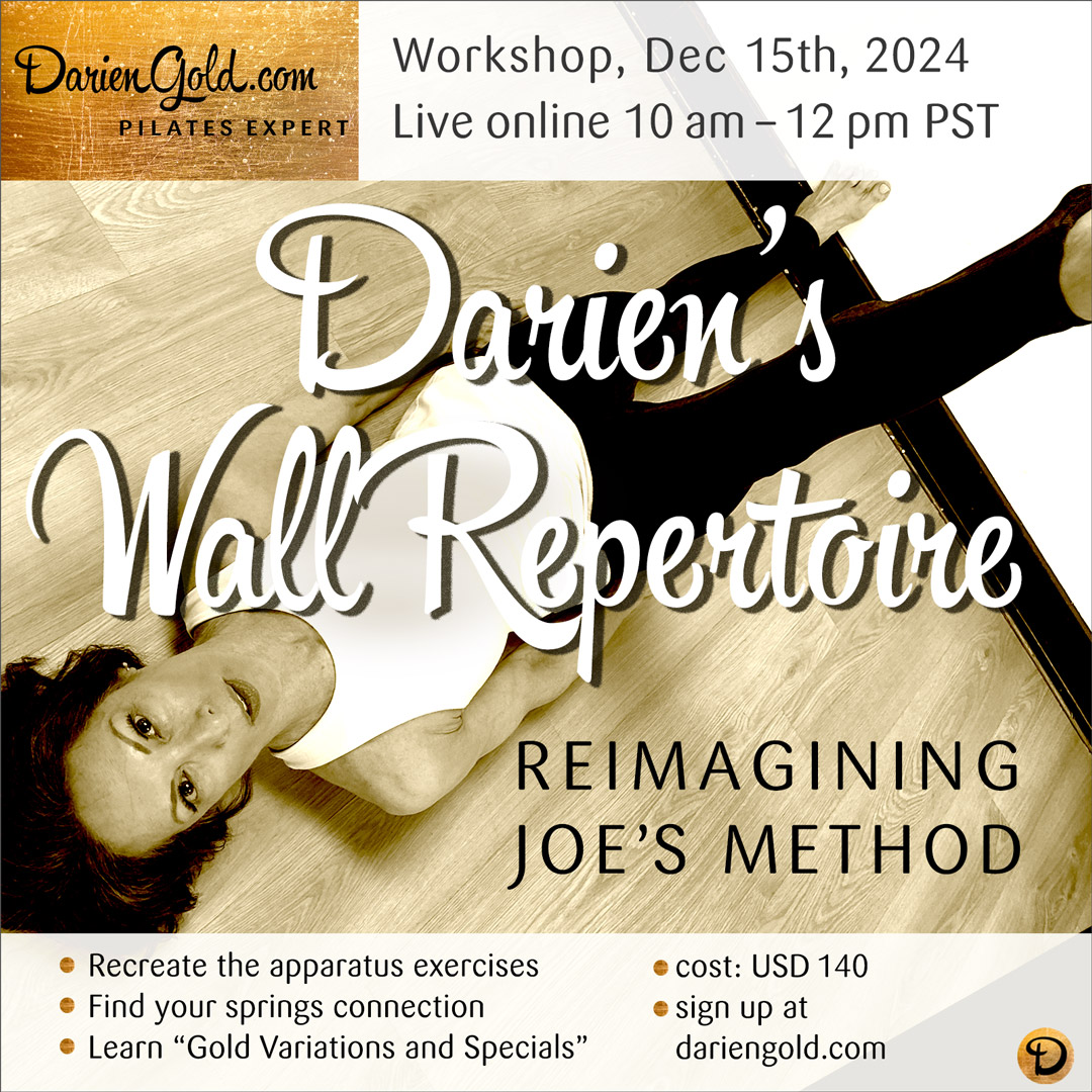Pilates Workshops Online  – DARIEN GOLD – PILATES EXPERT